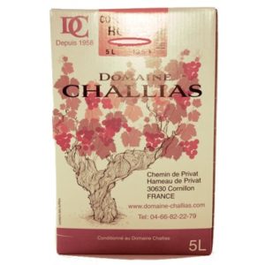 COTES RHONE DOM. CHALLIAS 2023 RG CUBI 5 L
